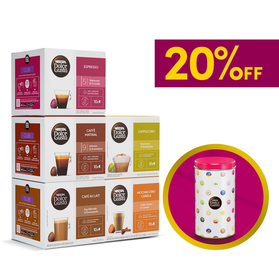 COMBO BOAS VINDAS COM LATA COM 20% OFF