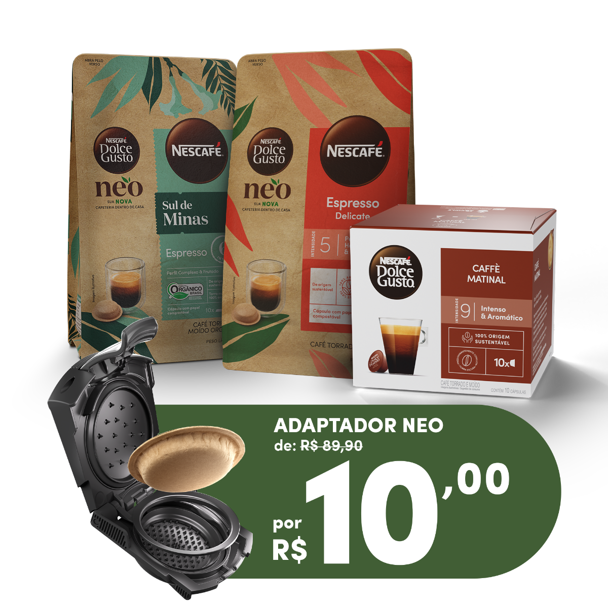 KIT ORIGINAL + CAFÉ NEO + ADAPTADOR NEO START
