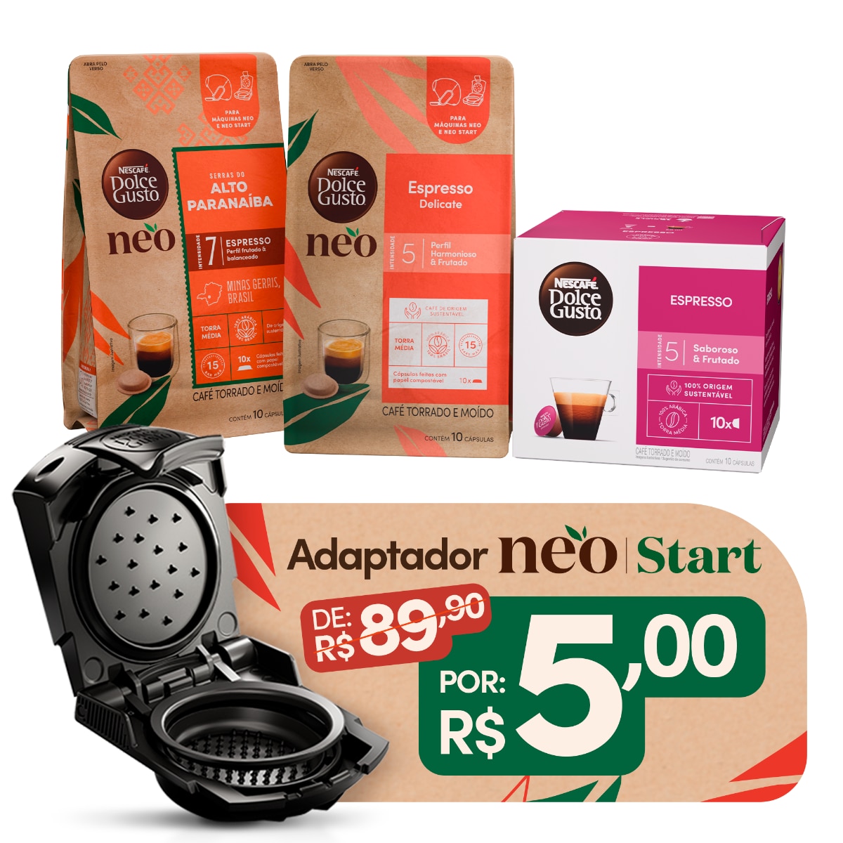 KIT BOAS VINDAS NEO + ADAPTADOR NEO START