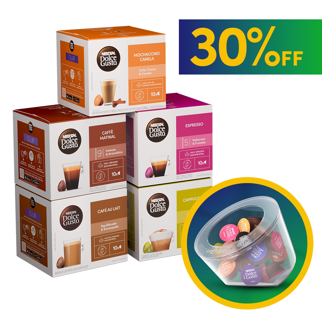 COMBO SELEÇÃO QUERIDINHOS + PORTA CÁPSULAS - 30% OFF