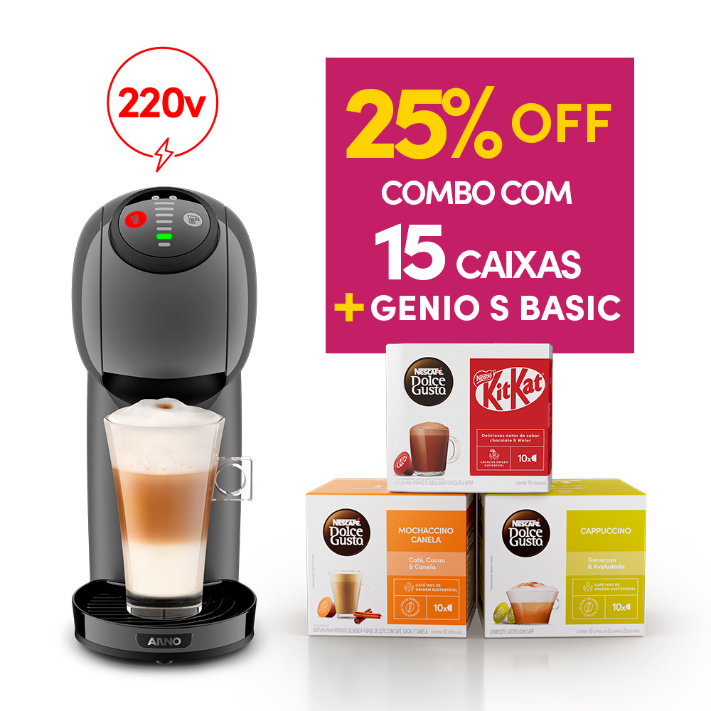Combo Genio S Basic Grafite 220v + 15 caixas com 25% off