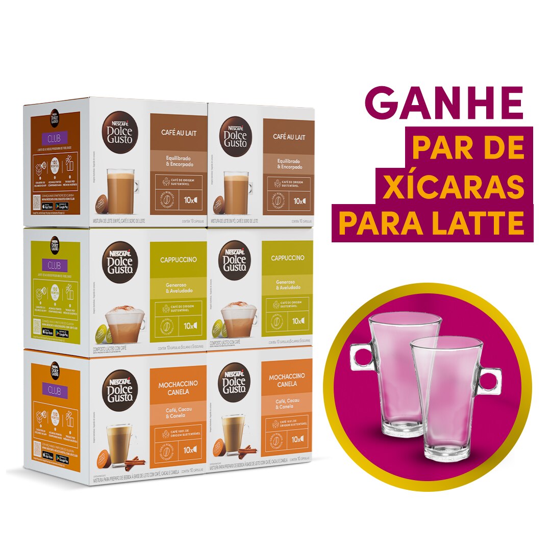 KIT LATTES COM PAR DE XÍCARA GRÁTIS