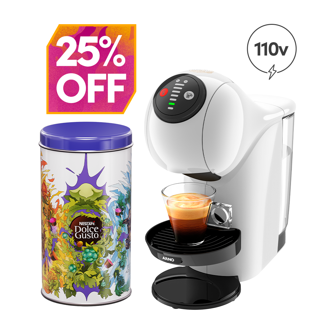 Kit LTA SUL: Genio S Basic 110v + Lata 25% OFF | NESCAFÉ® Dolce Gusto®
