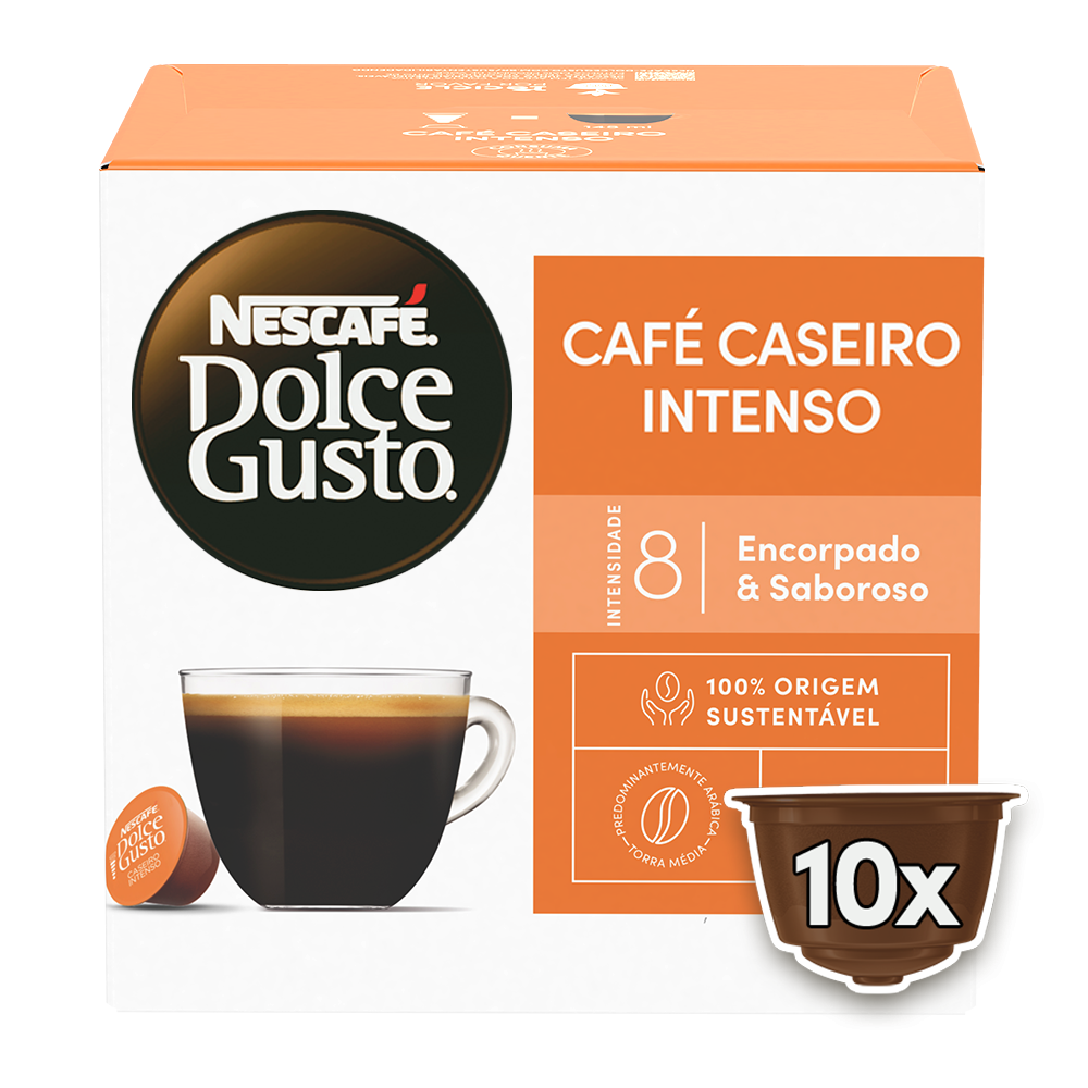 CAFÉ CASEIRO INTENSO 10 CÁPSULAS