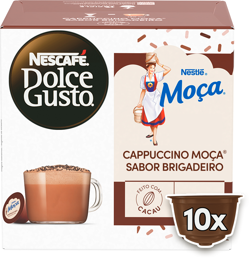 CAPPUCCINO MOÇA SABOR BRIGADEIRO 10 CÁPSULAS