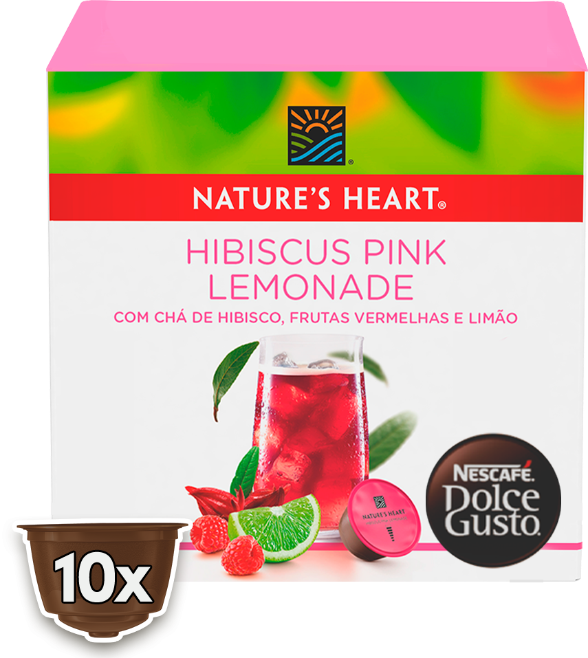 NATURE'S HEART HIBISCUS PINK LEMONADE 10 CÁPSULAS