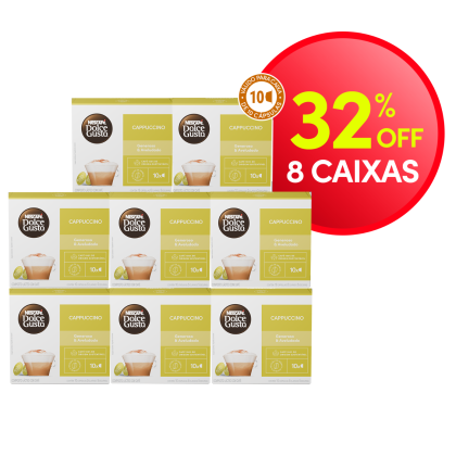 COMBO CAPPUCCINO 8 CAIXAS COM 32% OFF