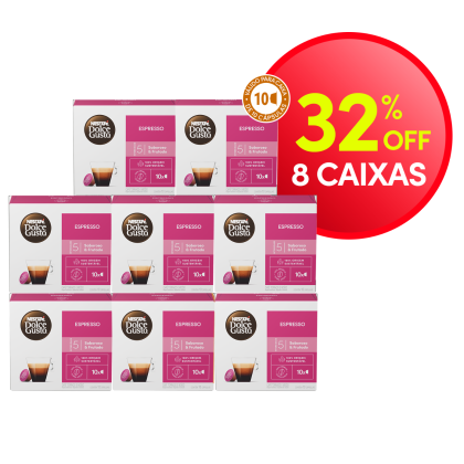 COMBO ESPRESSO 8 CAIXAS COM 32% OFF