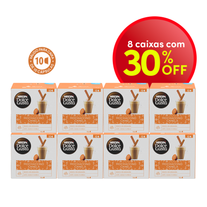 combo mochaccino canela 8 caixas com 30% off