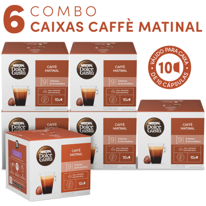 COMBO CAFFÈ MATINAL 6 CAIXAS COM 32% OFF