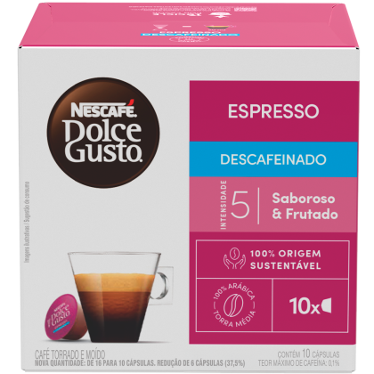 ESPRESSO DESCAFEINADO 10 cápsulas