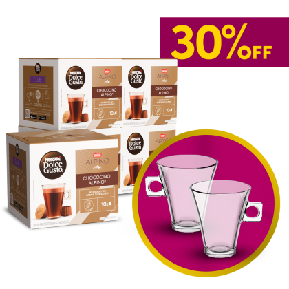 COMBO ALPINO 5 CAIXAS + PAR DE XÍCARAS 30% OFF