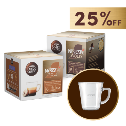 COMBO GOLD + XÍCARA 25% OFF