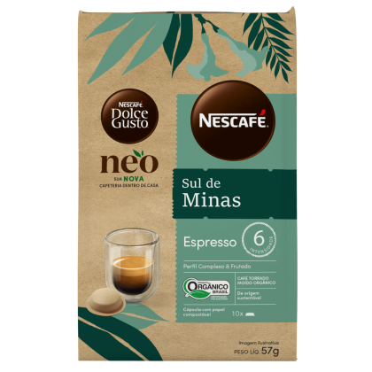 NEO Espresso Sul de Minas Orgânico 10 Cápsulas