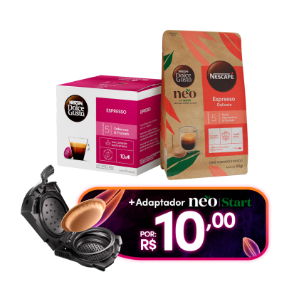 KIT ESPRESSO + CAFÉ NEO + ADAPTADOR
