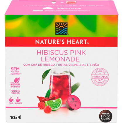 NATURE'S HEART HIBISCUS PINK LEMONADE 10 CÁPSULAS