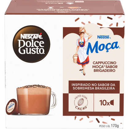 CAPPUCCINO MOÇA SABOR BRIGADEIRO 10 CÁPSULAS