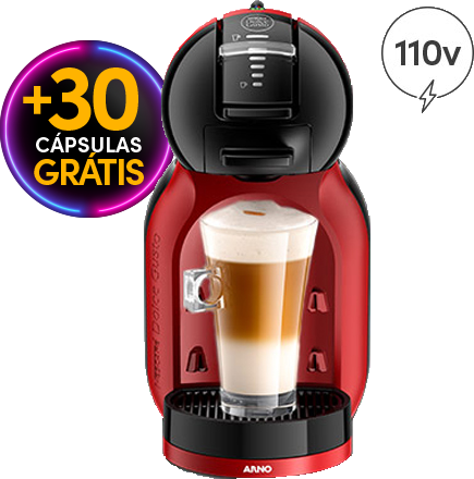 Mini Me Automática Máquina de Café Vermelha e Preta (110v)