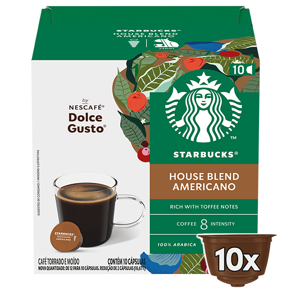 STARBUCKS Americano House Blend 10 Cápsulas