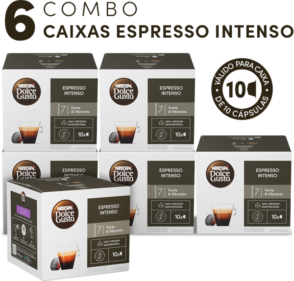 COMBO ESPRESSO INTENSO 6 CAIXAS COM 32% OFF