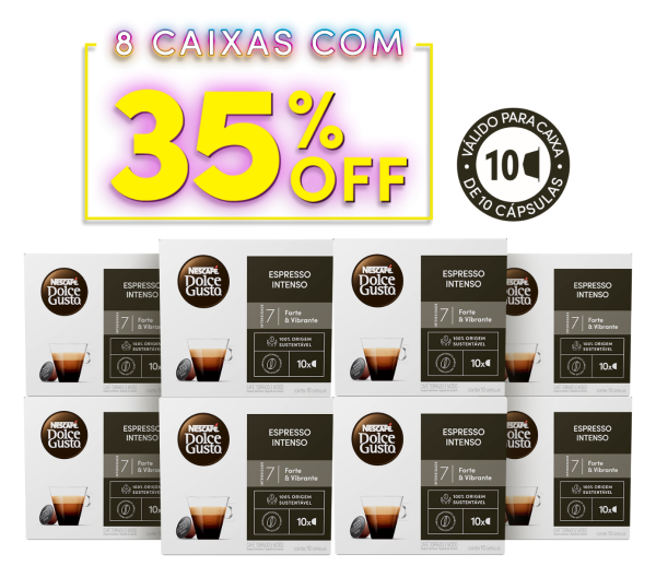 COMBO ESPRESSO INTENSO 8 CAIXAS COM 35% OFF