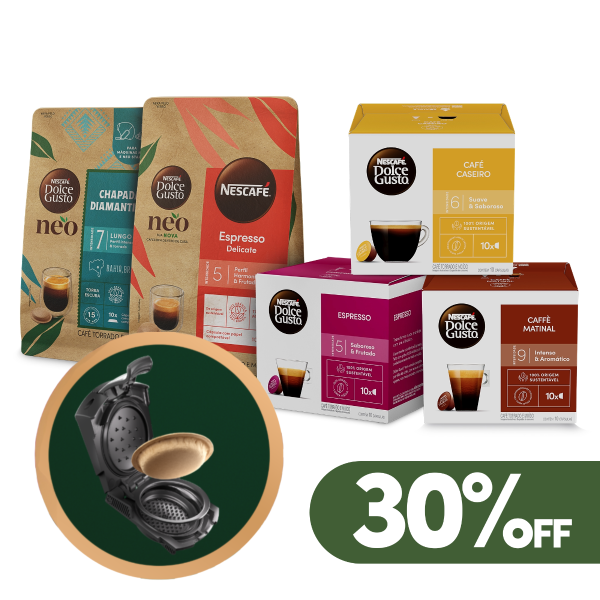 KIT ORIGINAL + CAFÉ NEO + ADAPTADOR COM 30% OFF