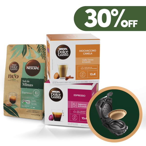 KIT ORIGINAL + CAFÉ NEO + ADAPTADOR COM 30% OFF