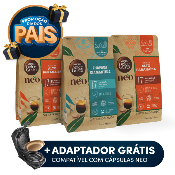Combo compatíveis Adaptador NEO Start - 30 cápsulas