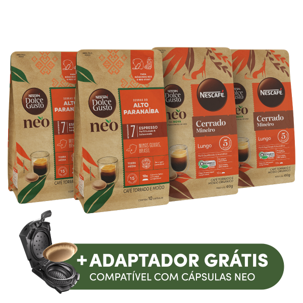 Combo compatíveis Adaptador NEO Start - 40 cápsulas