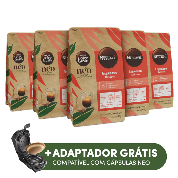Combo compatíveis Adaptador NEO Start - 50 cápsulas