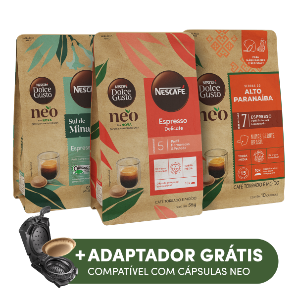 Combo compatíveis Adaptador NEO Start - 30 cápsulas