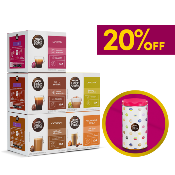 COMBO BOAS VINDAS COM LATA COM 20% OFF
