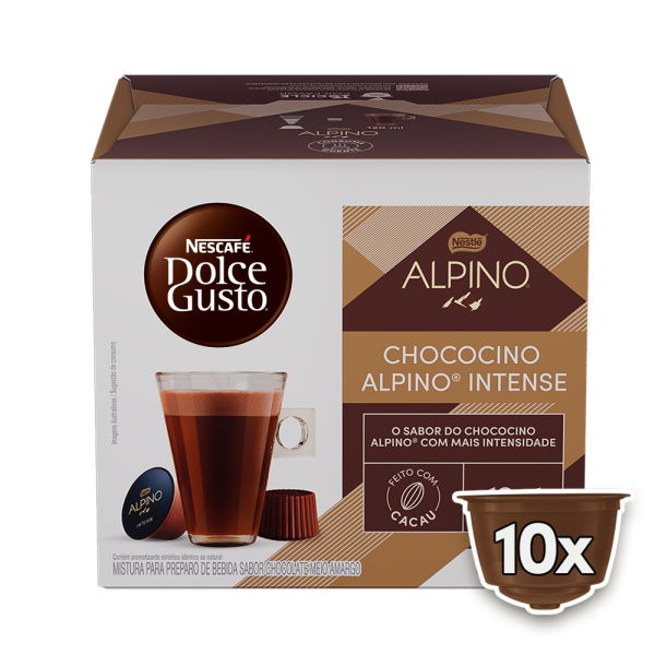 CHOCOCINO ALPINO INTENSE 10 CÁPSULAS 
