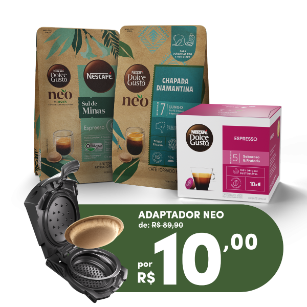 KIT ORIGINAL + CAFÉ NEO + ADAPTADOR NEO START
