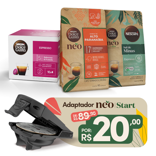 KIT ESPRESSOS + CAFÉS NEO + ADAPTADOR