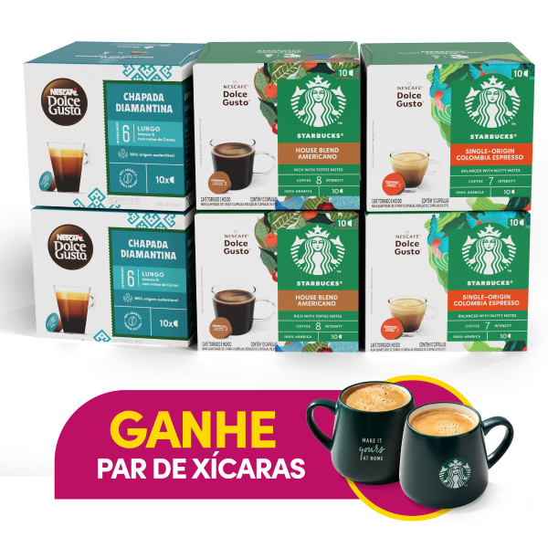 COMBO CAFÉS + XÍCARA SBUX