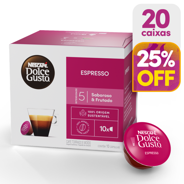ESPRESSO 20 CAIXAS - 25% OFF | PARA NEGÓCIOS