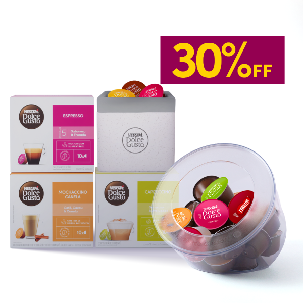 KIT BOAS VINDAS PORTA CÁPSULAS + LIXEIRA