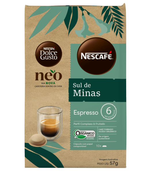 NEO Espresso Sul de Minas Orgânico 10 Cápsulas