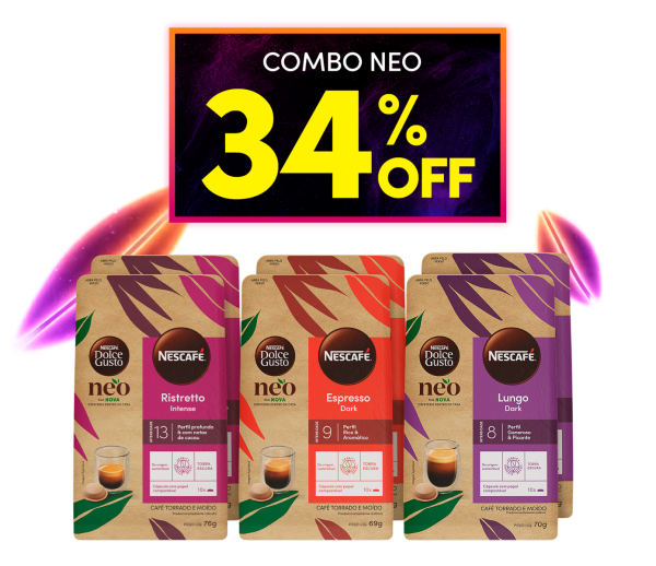 Combo NEO - Os queridinhos com 34% OFF