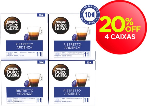 COMBO RISTRETTO ARDENZA -  4 CAIXAS 20% OFF