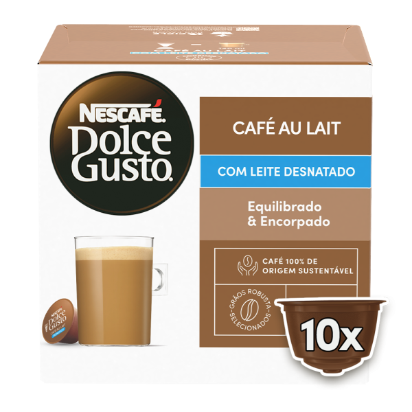 CAFÉ AU LAIT DESNATADO 10 CÁPSULAS