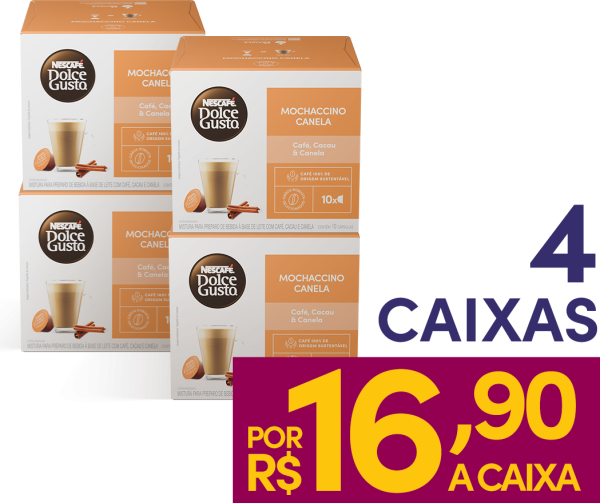 COMBO MOCHACCINO CANELA 4 CAIXAS