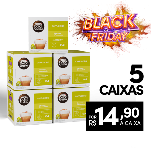 COMBO CAPPUCCINO 5 CAIXAS | ESPECIAL BLACK FRIDAY