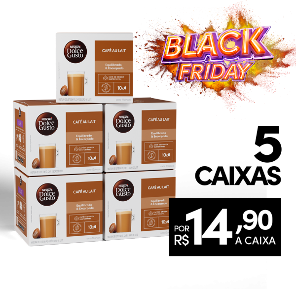 COMBO AU LAIT 5 CAIXAS | ESPECIAL BLACK FRIDAY
