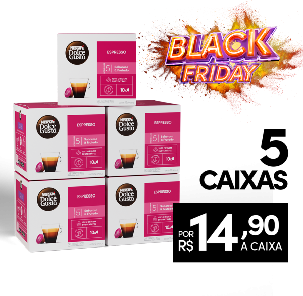 COMBO ESPRESSO 5 CAIXAS | ESPECIAL BLACK FRIDAY