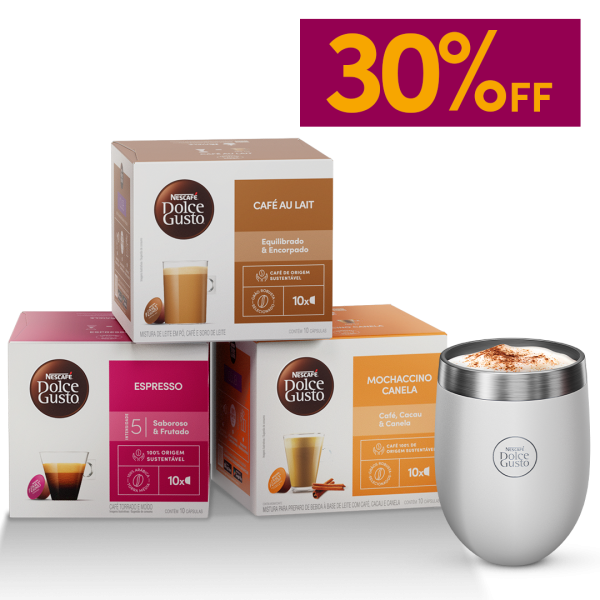 COMBO TRIO FAVORITOS + COPO 30% OFF