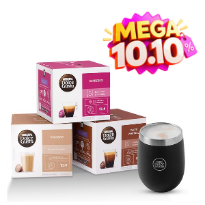 COMBO CAFÉS + COPO TERMICO 25% OFF