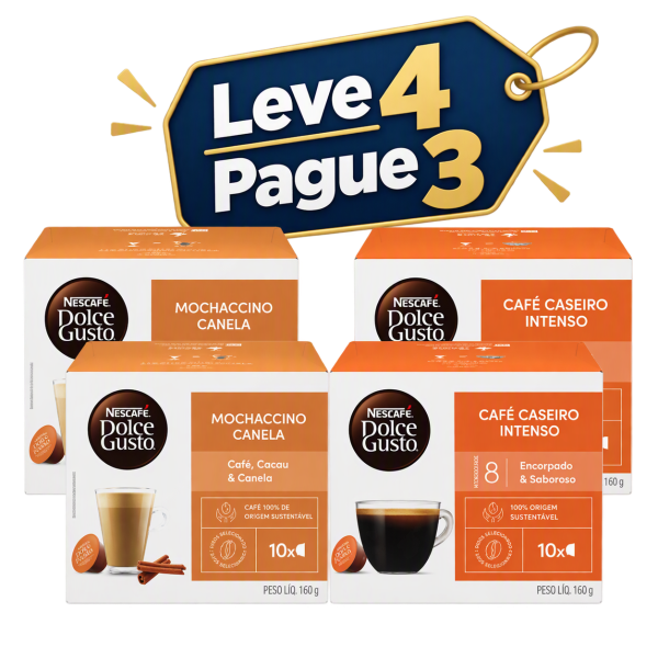 COMBO CASEIRO INTENSO E CANELA LEVE 4 PAGUE 3