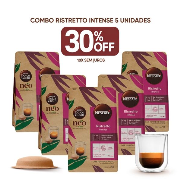 Combo NEO Ristretto Intense - 5 Caixas 30% OFF